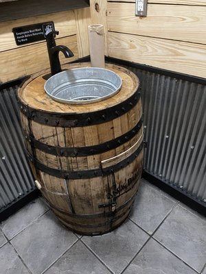 Photo of Legends Smokehouse & Grill - Clarksville, TN, US. Very cool bathroom sink