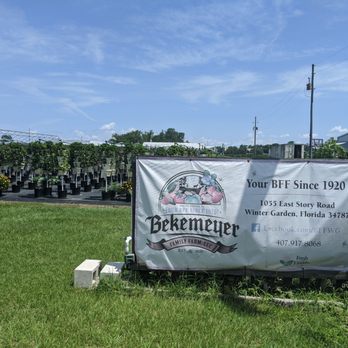 Bekemeyer Family Farm - a sign for bekemeyer - Fruits & Veggies Near Me - Winter Garden, Florida