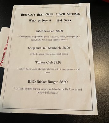 Menu photo 3 Buffalo's Best Grill Orchard Park, NY