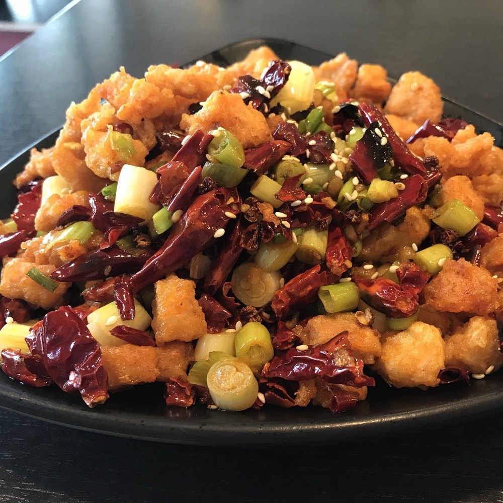 Red Chilli - R15 Deep Fried Chicken Cube with Hot Pepper (excellent!) - Chinese Near Me - Redlands, California Red Chilli - R15 Deep Fried Chicken Cube with Hot Pepper (excellent!) - Chinese Near Me - Redlands, California