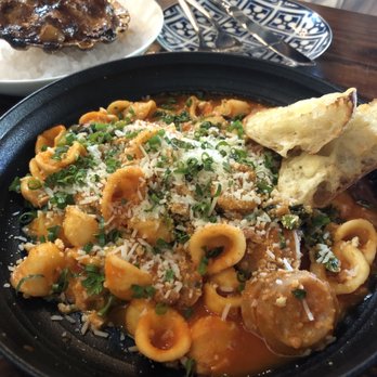 The Atlantic - Seafood sausage pasta (7/10) - Seafood Near Me - Virginia Beach, Virginia The Atlantic - Seafood sausage pasta (7/10) - Seafood Near Me - Virginia Beach, Virginia