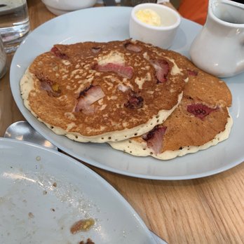 The Sleepy Rooster - Strawberry pancakes - New American Near Me - Chagrin Falls, Ohio The Sleepy Rooster - Strawberry pancakes - New American Near Me - Chagrin Falls, Ohio
