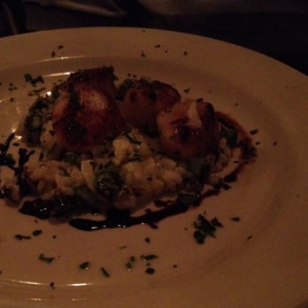 Le Paddock - Scallops w risotto - French Near Me - Brooklyn, New York