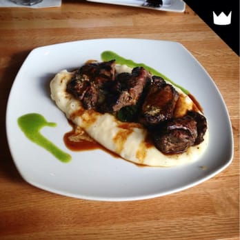The Tip Tap Room - Lamb Tips with a mint & shallot marinade, minted lamb glacé, goat cheese mashed potatoes, and tzatziki sauce. $15.95 - New American Near Me - Boston, Massachusetts The Tip Tap Room - Lamb Tips with a mint & shallot marinade, minted lamb glacé, goat cheese mashed potatoes, and tzatziki sauce. $15.95 - New American Near Me - Boston, Massachusetts