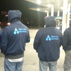 Zinger Press - Beeline Sprinklers always keeps his team decked out in style.
