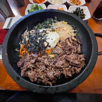 Minari - Beef stone bowl - Korean Near Me - San Bruno, California Minari - Beef stone bowl - Korean Near Me - San Bruno, California