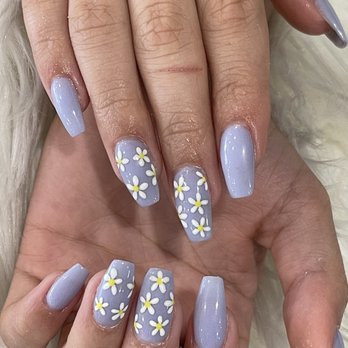Nailed it - Nails and daisy flowers design - Nail Salons Near Me - Broken Arrow, Oklahoma Nailed it - Nails and daisy flowers design - Nail Salons Near Me - Broken Arrow, Oklahoma
