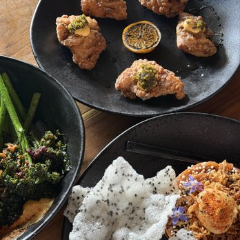 SAGO - Fried Chicken Caviar, Broccolini, & Tuna Tartare. - Cocktail Bars Near Me - Encinitas, California