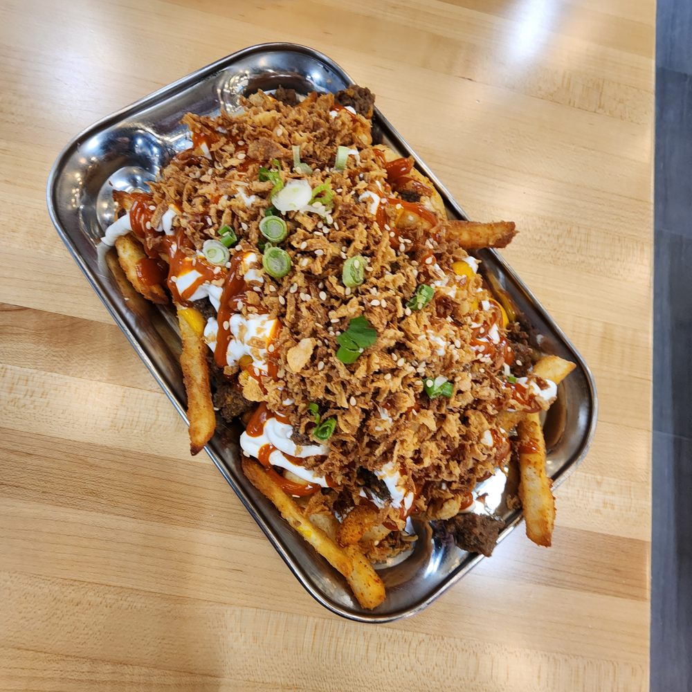 Moti Cafe - Kimchi fries - Indian Near Me - Glenview, Illinois Moti Cafe - Kimchi fries - Indian Near Me - Glenview, Illinois