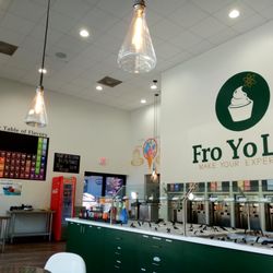 The Fro Yo lab - Frozen yoghurt machines and huge number of toppings.