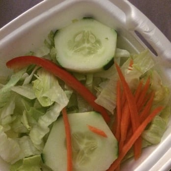 Afghan Kebab House - Side salad that comes with the chicken kebob - Afghan Near Me - Floral Park, New York