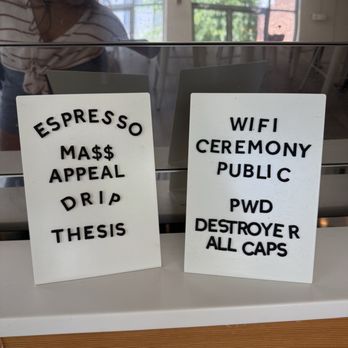 Ceremony Coffee Roasters - Mt. Vernon - WiFi password - Coffee Roasteries Near Me - Baltimore, Maryland