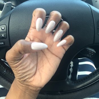 Anita Nails & Spa - Almond shaped nails with Poly Gel and "Don't Bossonova" gel color! - Nail Salons Near Me - North Miami, Florida Anita Nails & Spa - Almond shaped nails with Poly Gel and "Don't Bossonova" gel color! - Nail Salons Near Me - North Miami, Florida
