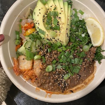 moonbowls - Avocado Bulgogi + marinated cucumbers - Korean Near Me - West Hollywood, California moonbowls - Avocado Bulgogi + marinated cucumbers - Korean Near Me - West Hollywood, California