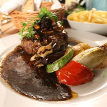 Vi Vace - Steak with truffle sauce and vegetables - Pizza Near Me - Siena, SI