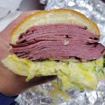 Big H Deli - Pastrami Sandwich w/pepper jack cheese on sourdough - Sandwiches Near Me - Fairfield, California Big H Deli - Pastrami Sandwich w/pepper jack cheese on sourdough - Sandwiches Near Me - Fairfield, California