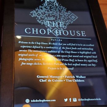 The Chop House Toledo - The Tablet Menu - Steakhouses Near Me - Toledo, Ohio