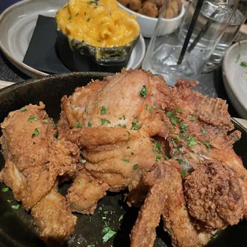 Yardbird - LEWELLYN'S FINE FRIED CHICKEN MAC & CHEESE Bread & Butter Fried Okra - Southern Near Me - Las Vegas, Nevada Yardbird - LEWELLYN'S FINE FRIED CHICKEN MAC & CHEESE Bread & Butter Fried Okra - Southern Near Me - Las Vegas, Nevada