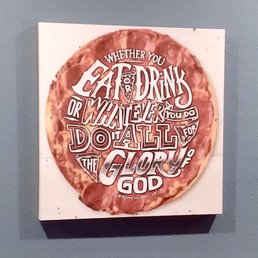 a quote on a wall