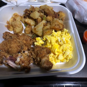 Tal's Cafe - Greasy fried chicken eggs and country potatoes - Breakfast & Brunch Near Me - Los Angeles, California