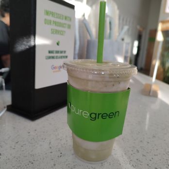 Pure Green - Carmel - pistachio matcha latte smoothie - Juice Bars & Smoothies Near Me - Carmel, Indiana
