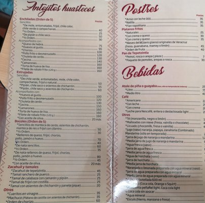 Menu photo 2 Bacan Macut Xalapa Enríquez, VER