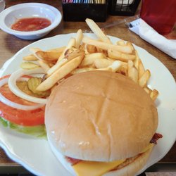 Chapala Restaurant - Bacon cheeseburger w/z fries