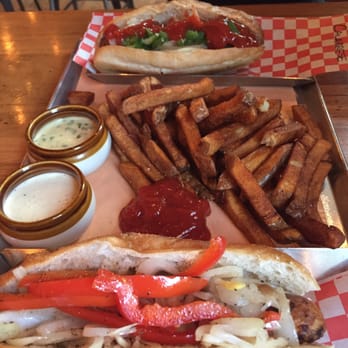 Wvrst - Calabrese and Italian sausages with duck fat fries. - German Near Me - Toronto, Ontario Wvrst - Calabrese and Italian sausages with duck fat fries. - German Near Me - Toronto, Ontario