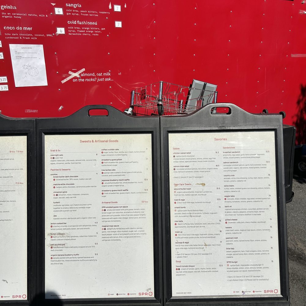 SPRO - Menu - Coffee & Tea Near Me - San Francisco, California SPRO - Menu - Coffee & Tea Near Me - San Francisco, California