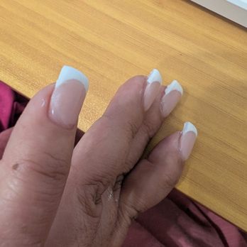 Nevada Nails & Spa - Uneven french edges, messy. - Nail Salons Near Me - Las Vegas, Nevada Nevada Nails & Spa - Uneven french edges, messy. - Nail Salons Near Me - Las Vegas, Nevada