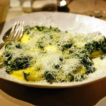 ABC Kitchen - Housemade Ricotta Ravioli with sautéed field greens, olive oil and lemon ($22) - Breakfast & Brunch Near Me - New York, New York