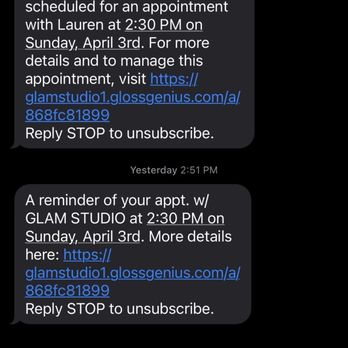 Glam Studio - Confirmation of my reservation with Lauren. - Hair Extensions Near Me - Monrovia, California