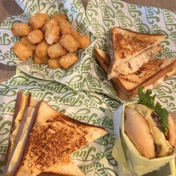 Tiny’s - Cheeseburger, 2 tuna melts and tater tots. - Burgers Near Me - Costa Mesa, California Tiny’s - Cheeseburger, 2 tuna melts and tater tots. - Burgers Near Me - Costa Mesa, California
