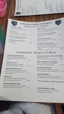 Menu photo 6 Hennessey's Tavern Carlsbad, CA