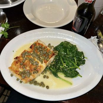 Sotto Mare - Halibut with Lemon Caper Butter Sauce - Seafood Near Me - San Francisco, California Sotto Mare - Halibut with Lemon Caper Butter Sauce - Seafood Near Me - San Francisco, California