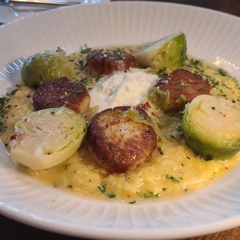 36 Degrees North - Scallops with risotto - Desserts Near Me - Hollister, California