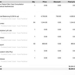 Peel Haus - Receipt for nearly $7k
