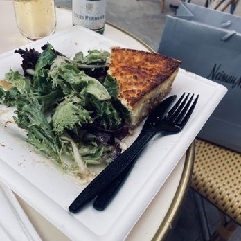 Moulin - Quiche Lorraine with side salad - Cafes Near Me - Costa Mesa, California