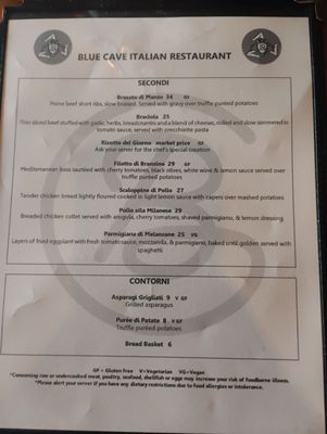 Menu photo 2 Blue Cave Restaurant Lewiston, NY