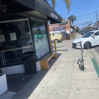 Hug Life Ice Cream - Unassuming front of the shop next to coffee drunk - Desserts Near Me - Long Beach, California