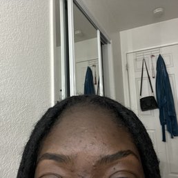 My uneven and thin brows that I did not ask for. My uneven and thin brows that I did not ask for.