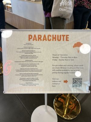 Menu photo 1 Parachute Bakery San Francisco, CA Menu photo 1 Parachute Bakery San Francisco, CA