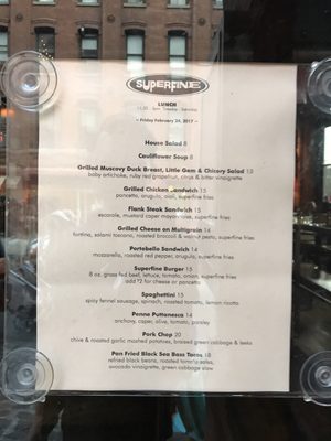 Menu photo 8 Superfine Brooklyn, NY