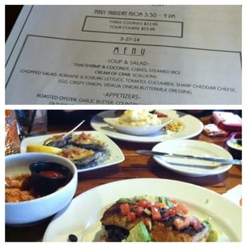 Sunset Grille - Thursday Course Meal - Appetizers and Main Dishes - Seafood Near Me - Ocean City, Maryland Sunset Grille - Thursday Course Meal - Appetizers and Main Dishes - Seafood Near Me - Ocean City, Maryland