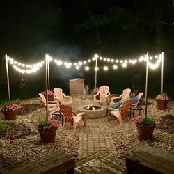 Whiskey Creek Family RV Park - Lovely group firepit to enjoy with new friends!