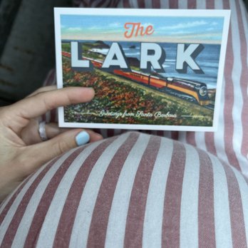 The Lark - The cute Lark postcard came out with the check. - New American Near Me - Santa Barbara, California The Lark - The cute Lark postcard came out with the check. - New American Near Me - Santa Barbara, California
