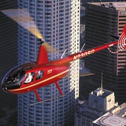 Downtown LA helicopter ride