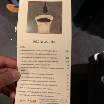Serious Pie Downtown - Menu - Pizza Near Me - Seattle, Washington Serious Pie Downtown - Menu - Pizza Near Me - Seattle, Washington