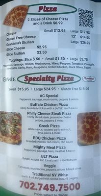 Menu photo 6 Above the Crust Las Vegas, NV Menu photo 6 Above the Crust Las Vegas, NV