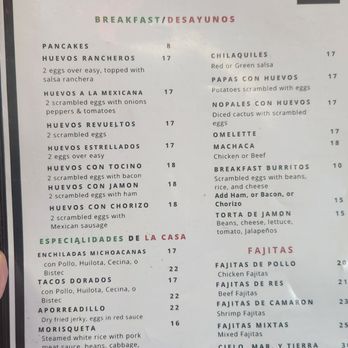El Cerrito 2 - Menu - Mexican Near Me - San Jose, California